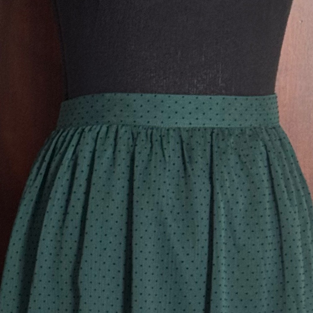 J. Crew Forest Green Tiered‎ Maxi Skirt